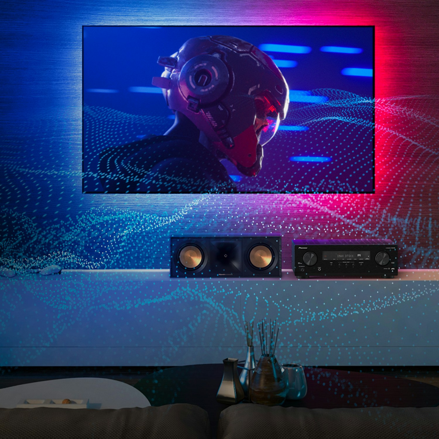 Pioneer VSX 835 emitting invisible IMAX waves 2000x2000