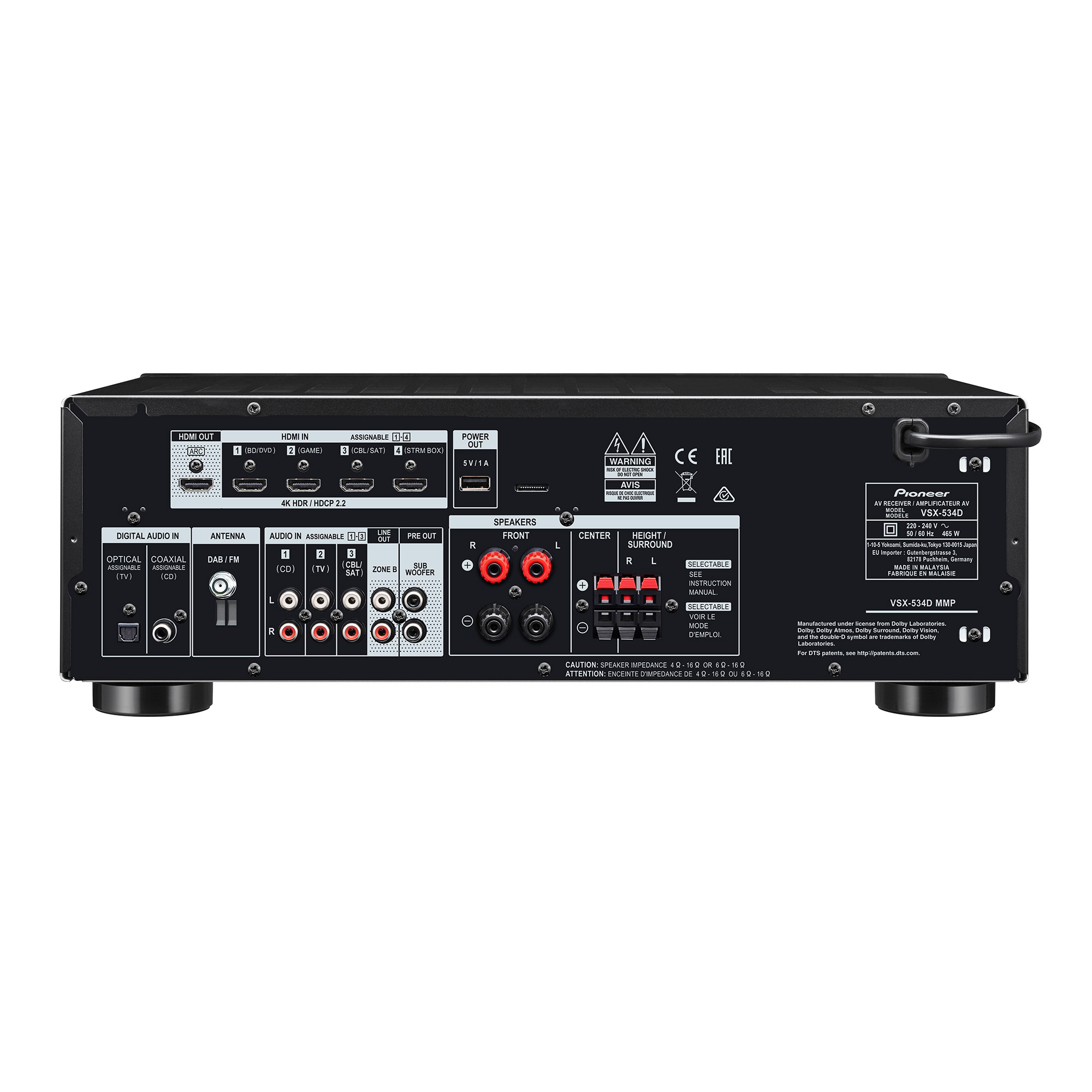 Pioneer VSX-534 AV Receiver