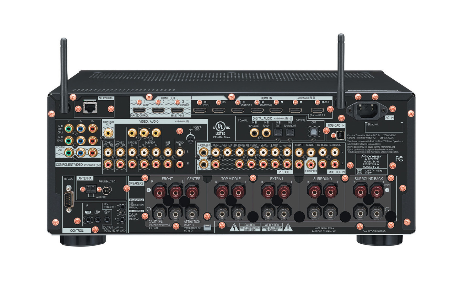 Pioneer AVアンプ SC-2023 Pioneer SC-2023 produktinformasjon - Hjemmekino.no